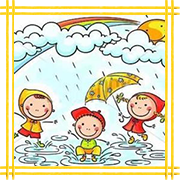 Raining Time is Praying Time (kids under 6 years old)